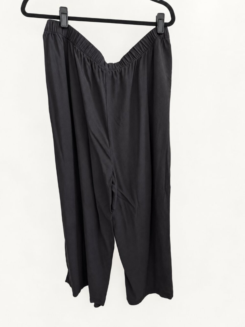 Eileen Fisher 100% Silk Wide-Leg Ankle Pant